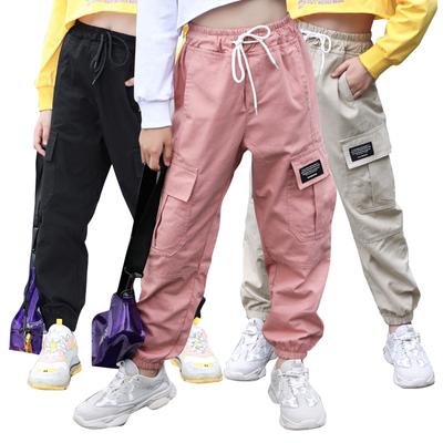 Spring and Autumn Pants Kids Girls Sport Pants Camouflage Printed Teenage Girls Cargo Pants Children Trousers Beam Foot Pants Casual Pants