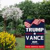 Trump Vance 2025 Flags Trump Vance Garden Flag Funny Garden Flag Double Sided Trump Vance Flags with Vivid Color Garden Decor