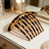 Plastic Ushaped Hairpin With Seven Tines For Lazy Bun Styling Women