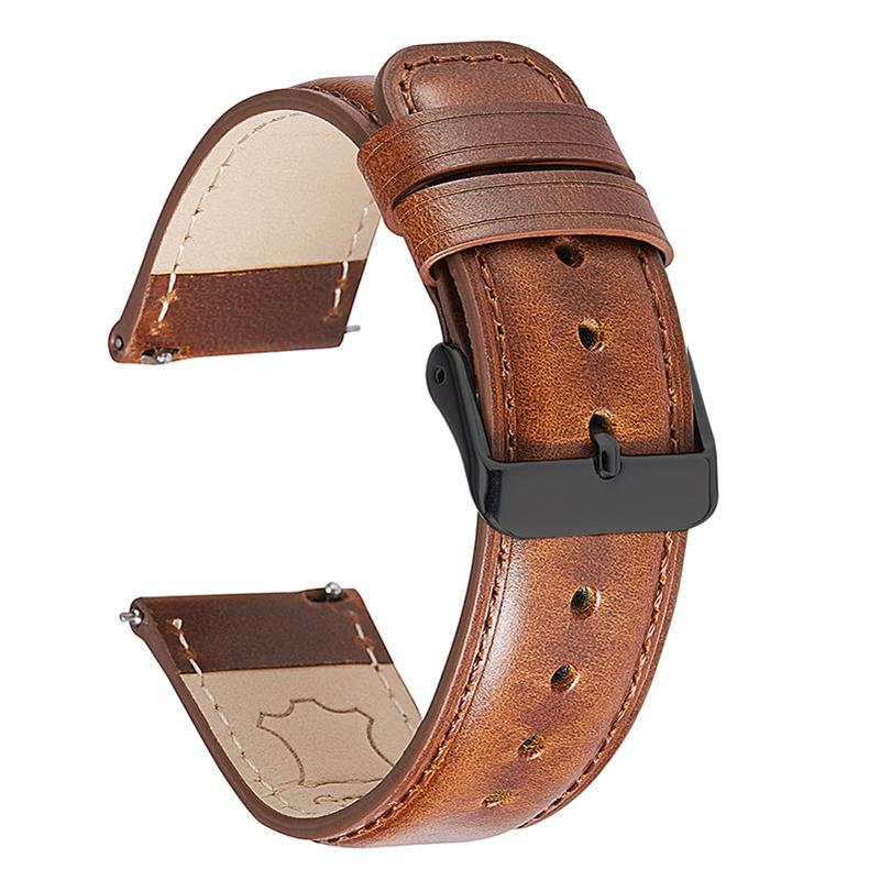 

Ремешок для часов из натуральной кожи с масляной восковой обработкой 20 мм 22 мм Браслет для часов с быстрой заменой Коричневый Зеленый Наручный браслет Браслеты для часов из натуральной кожи 20mm