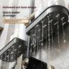 U Shaped Faucet Storage Organizer No Drill Wall Mounted Plastic Shelf for Home Kitchen Sink Bathroom Accessories Holder 1Pcs
