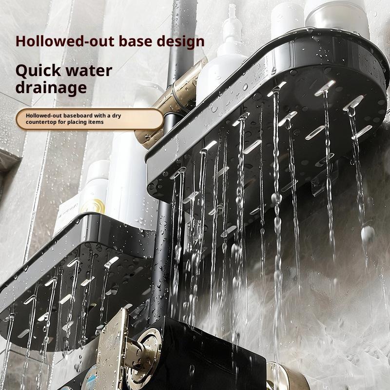 U Shaped Faucet Storage Organizer No Drill Wall Mounted Plastic Shelf for Home Kitchen Sink Bathroom Accessories Holder 1Pcs