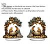 Modern Home Office Decor Abstract Thinker/Bathtub Santa Claus/Christmas Nativity Acrylic Desktop Ornament, Artistic Table Decoration with Unique Desk