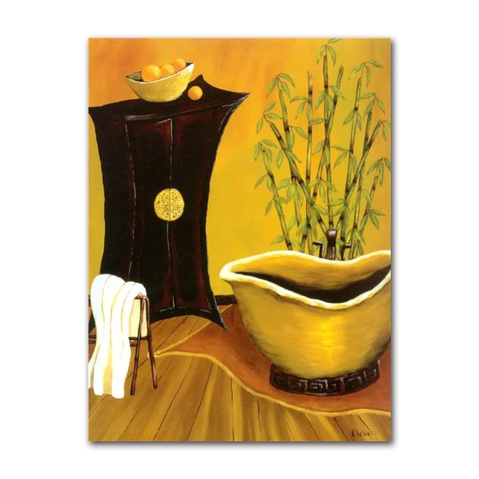 Retro Victorian Bathtub Vintage French Bathroom Tub Poster Canvas Painting Print Wall Art Picture for Bath Room Home Decor