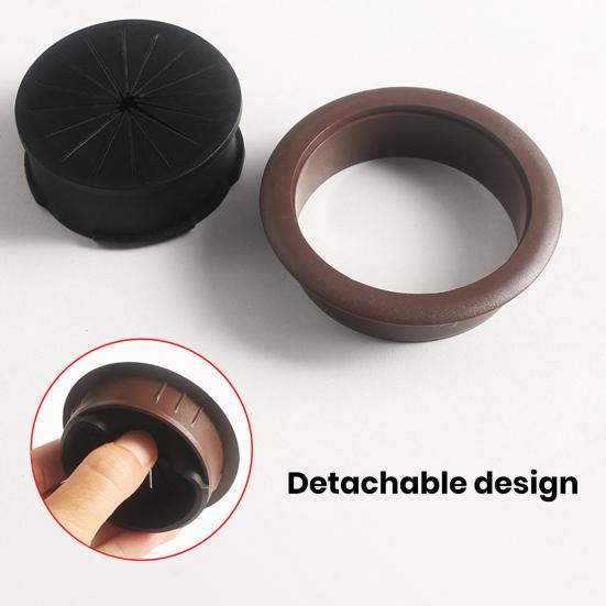 Computer Desk Threading Hole Cover Plate Rice-shaped Round Desk Hole Desktop Opening Wire Buckle Cover Plastic Decorative Cover