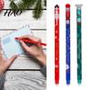 Blue Red Green Erasable Pens Pen Set Christmas Smooth Writing Ink Reusable Holiday Themed Gel Ballpoint for Wish Lists Love Cards Festive Desk