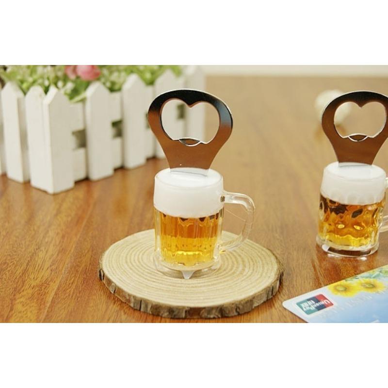2pcs Men Beer Bottle Opener Magnetic Hanging Bottle Opener Fridge Magnets Funny Gift