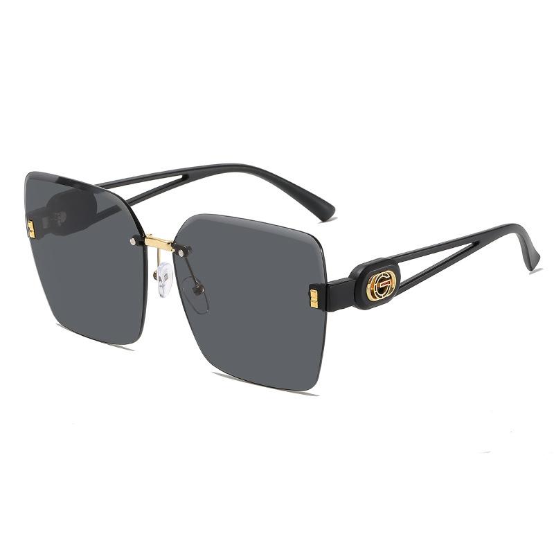 Womens Frameless Cut Edge UV Protection Sunglasses Driving Fashion Trendy Classic Sun Glasses for Women