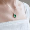 eveningbell [silver925] Green onyx necklace Green Onyx