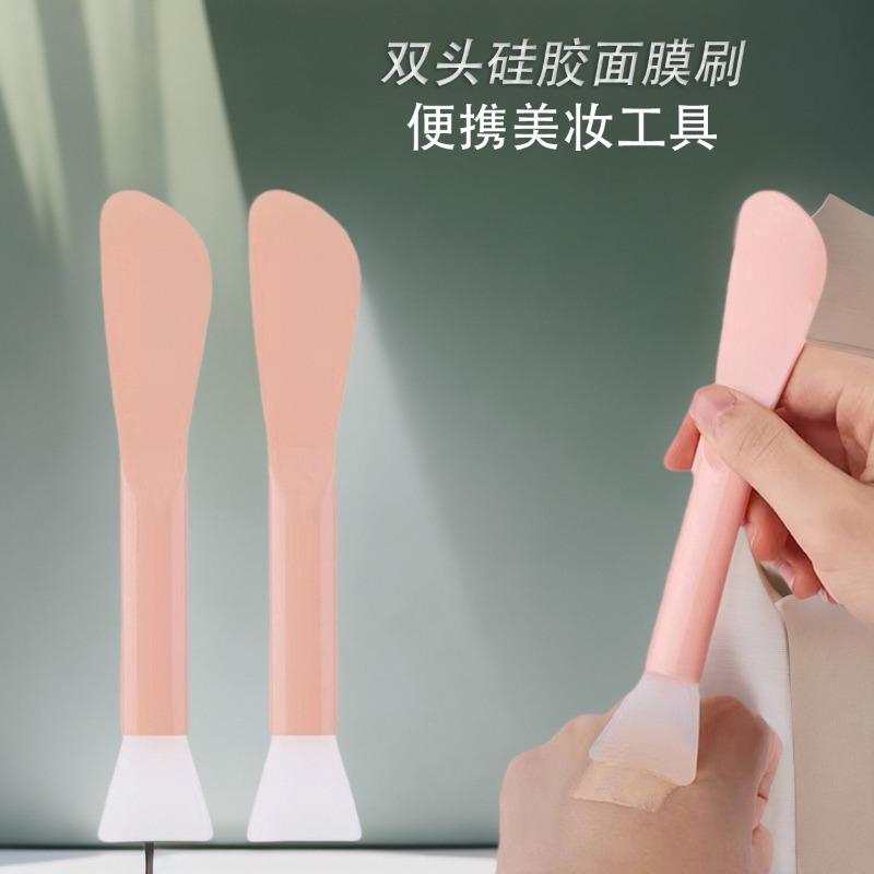 Two Purpose Silicone Facial Mask Brush Mud Mask Applicator Spatula
