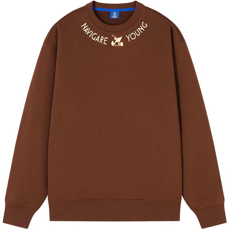 

NVG·YOUNG Мужской итальянский толстовка пуловер свободного кроя с круглым вырезом L