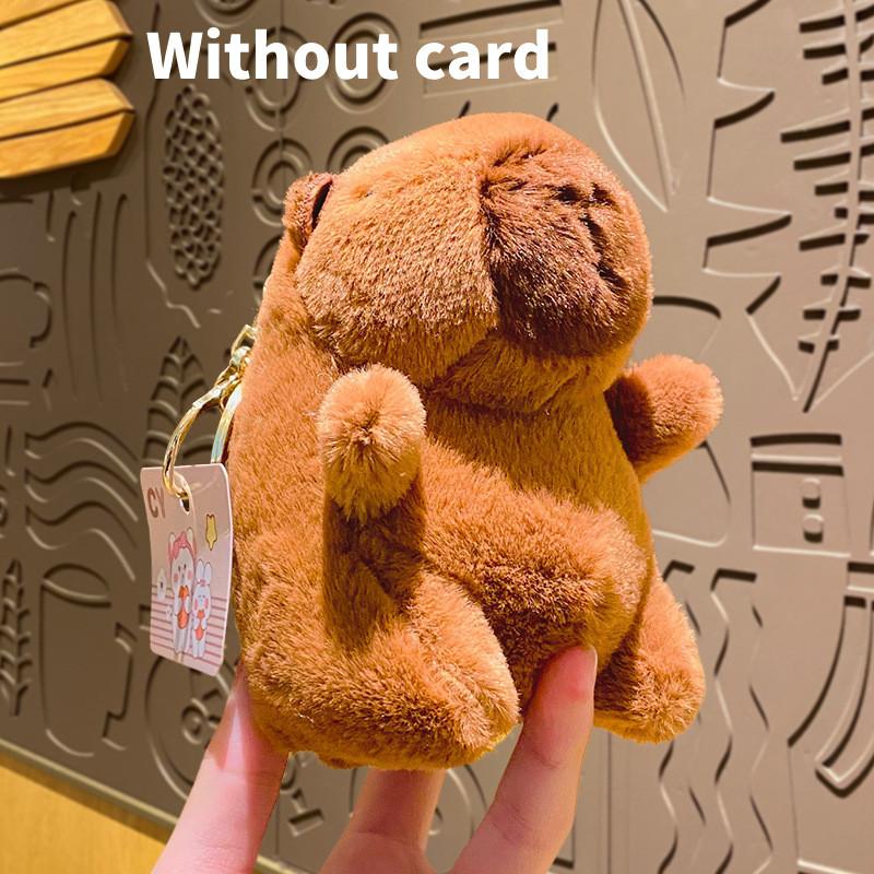 Cute Plush Capybara Keychain Backpack Pendant Wholesale Creative Cartoon Gift