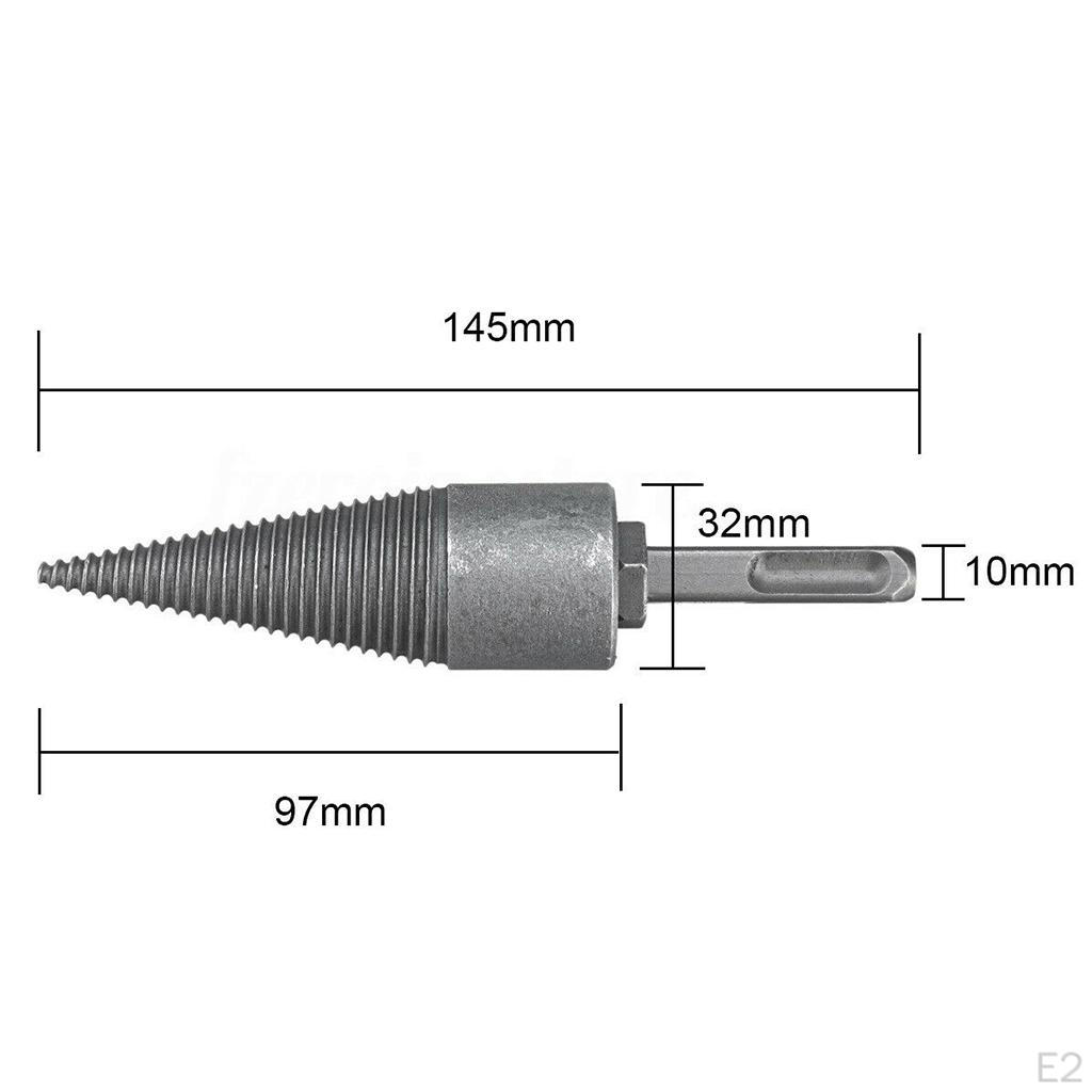 Metal Drill Bits Head Replacement Supplies Chopping Wood Splitter Cone
