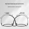 Women's Oval Pure Titanium High Prescription Glasses, Myopia, Small Ultralight Frame, Model 18070