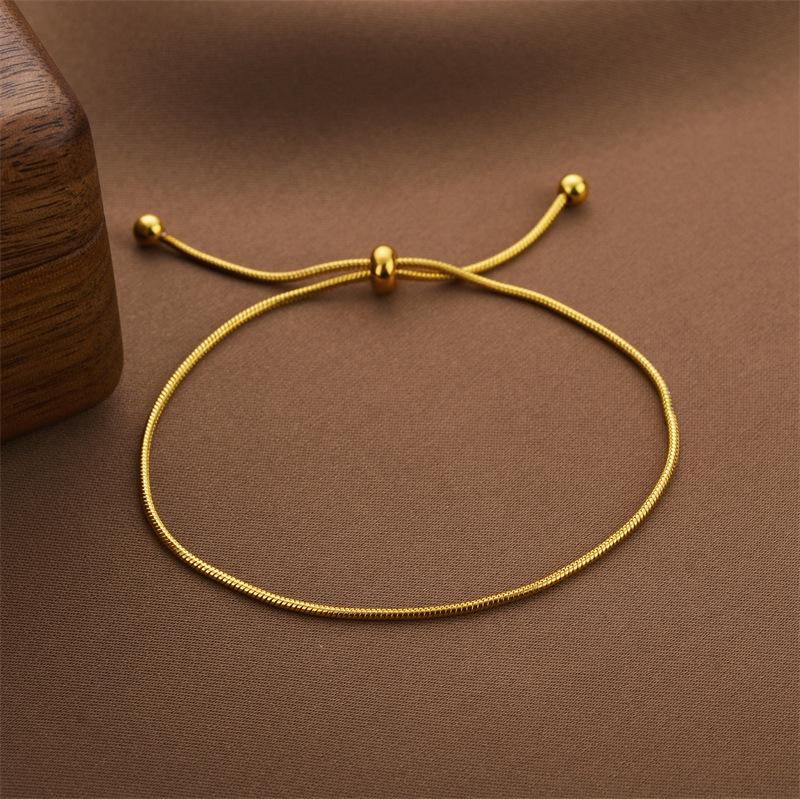 Korean Titanium Steel Four-Leaf Clover Bracelet - Women's Fashion, Versatile & Non-Fading Jewelry