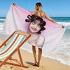 LISA Print Beach Towel, Large Soft Quick Dry Towel for Beach Camping Swimming