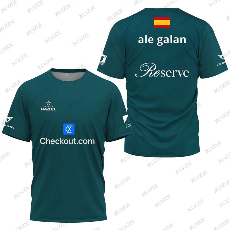 Kul Padel Pustende Kortermet Fitness T-skjorte Sommer Damer Menn Hurtigtørkende Gate O-hals T-skjorter Nye Padel Sports Unisex Topper