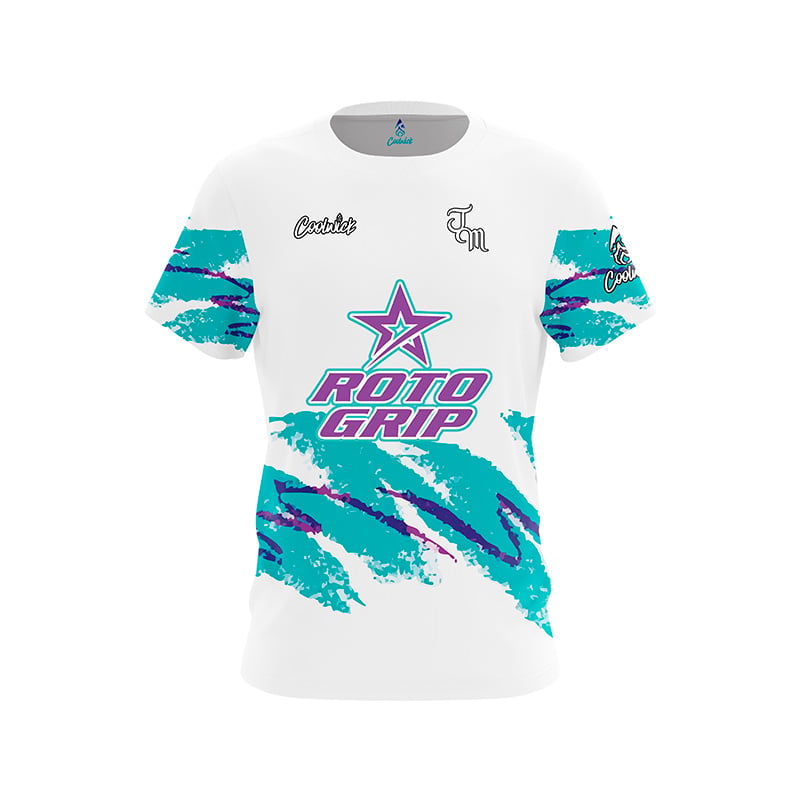 New = Roto Grip Leopard Red Lip Split Color Bowling Jersey Short Sleeve Performance Sports Tee Fan Casual Streetwear Tops