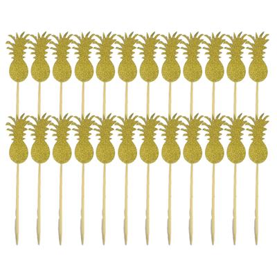 24 Pieces Wood Cake Decorating Supplies Multicolor Flamingo Fancy Cardboard Baking Tools Happy Birthday Decoratins As Home Decor