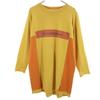 Made In Japan Print Long Sleeve One Piece S Beige Women Used