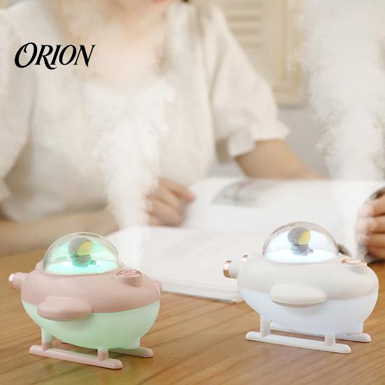Humidifier with LED Light Desktop Humidifier, Airplane Shaped Light, Portable 220ml Water Small Tabletop Tank Capacity Quiet Operation for Skin