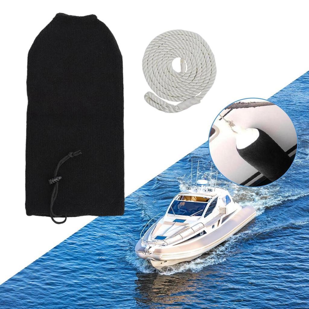 Boat Fender Cover with Line Touch Thick Ball Sleeve Protection Anti Fall Acrylic Marine Buffer