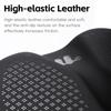 Mountain Bike Saddle Comfortable PU Leather Saddle with Hollow Design Anti-Slip Shockproof for