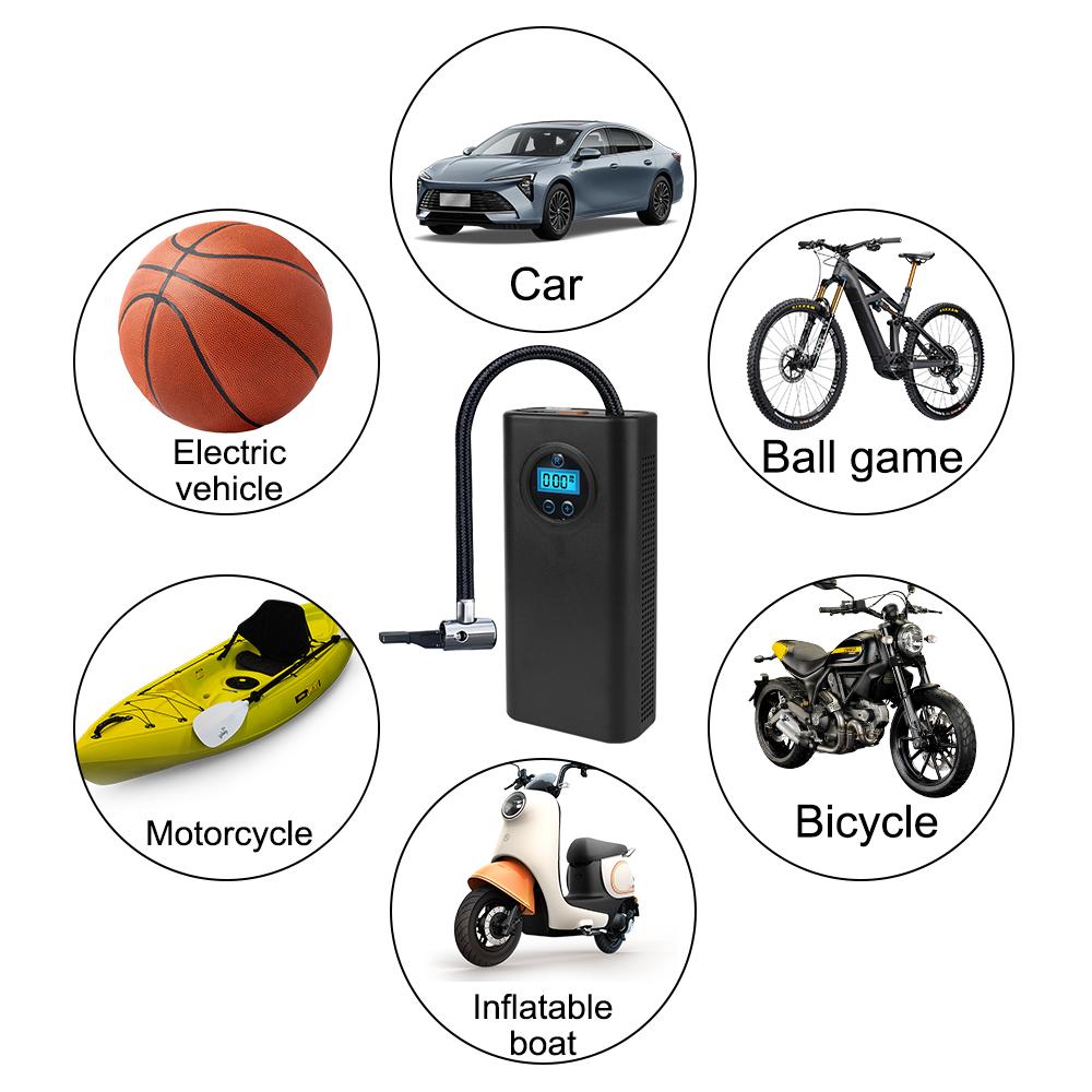 Wireless Tire Inflation Pump For Car Mounted Motorcycle Bicycle Ball Auto Inflator Air Compressor Car Electrical Air Pump