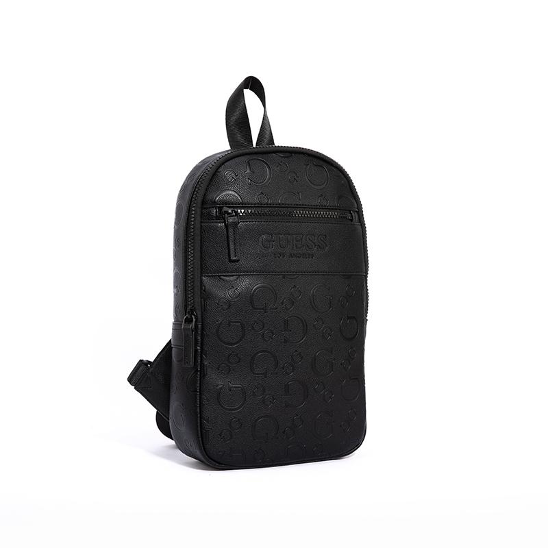New GUESS Synthetic Leather Sling Bag Regular Men's Black GSBLD882993BLA