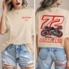 MotoGP Marco Bezzecchi Rennshirt – Fahrernummer 72 Motorrad Fan T-Shirt