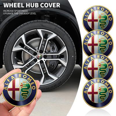 4 szt. 56 mm Naklejki na koła samochodowe Nakładka na środek piasty Emblemat samochodowy Odznaka Naklejka Dla Giulietta GT 159 147 156 Mito Brera Giulia F1