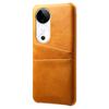 For Vivo S19 5G Case Dual Card Slots PU Leather+Hard PC Phone Cover