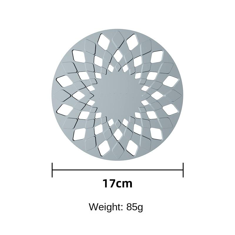 2 Pcs Lines Hollow Placemat Food Serving Table Mat Fletching Remover Vinyl Placemat for Round Table Hollow Out Silicone Placemat Safe Coaster Non-Slip