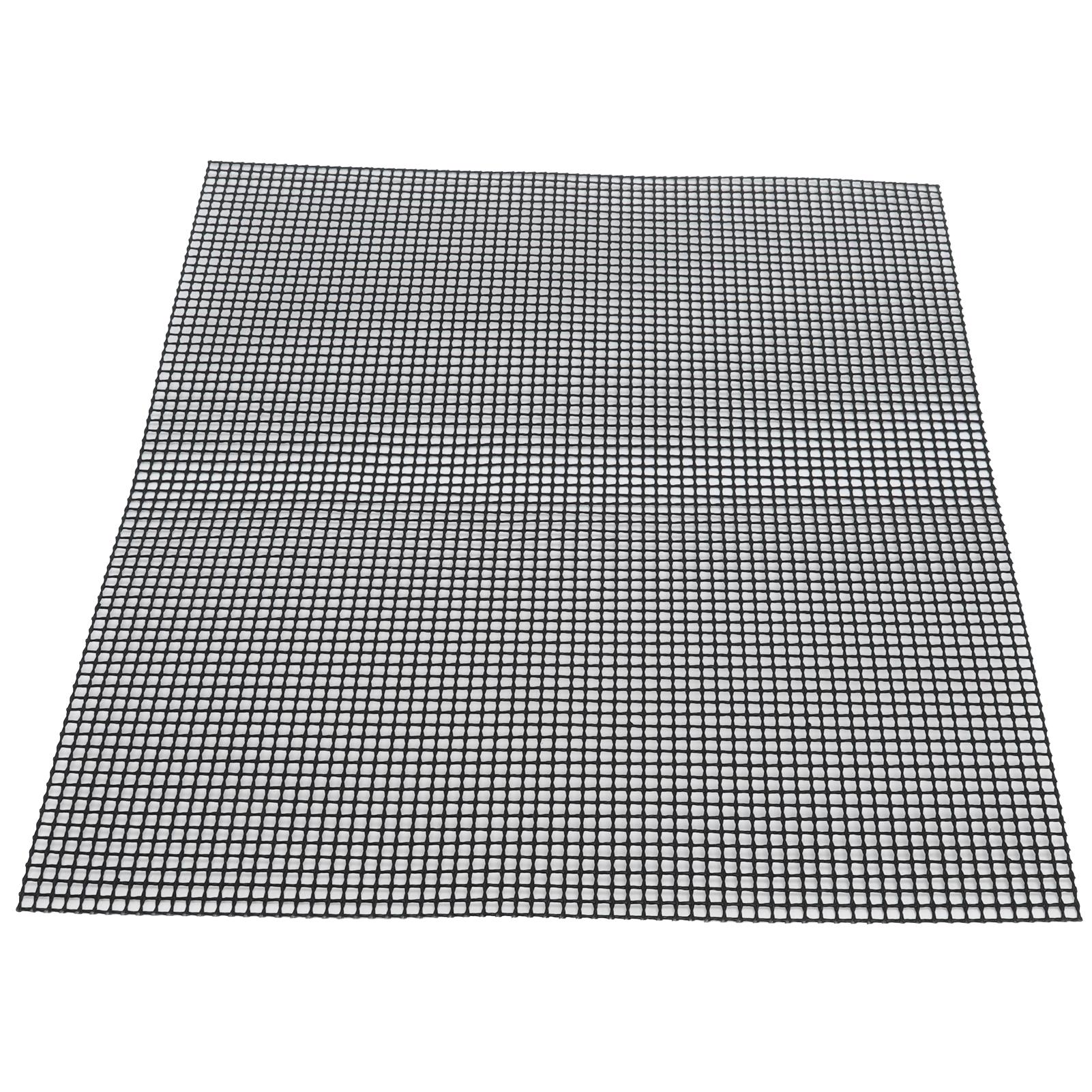 

Food Grade NonStick Grid Sheet Multifunctional Barbecue Grid Mat for Barbecue Outdoor(Black 33x40cm )