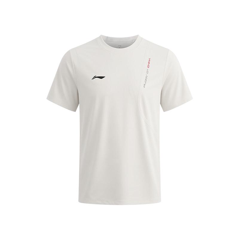 

Серия настольного тенниса Li Ning Glory Национальный флаг Простая удобная Высокоэластичная дышащая Круглый вырез Спортивная повседневная футболка Унисекс Топы ATSW071-2 S