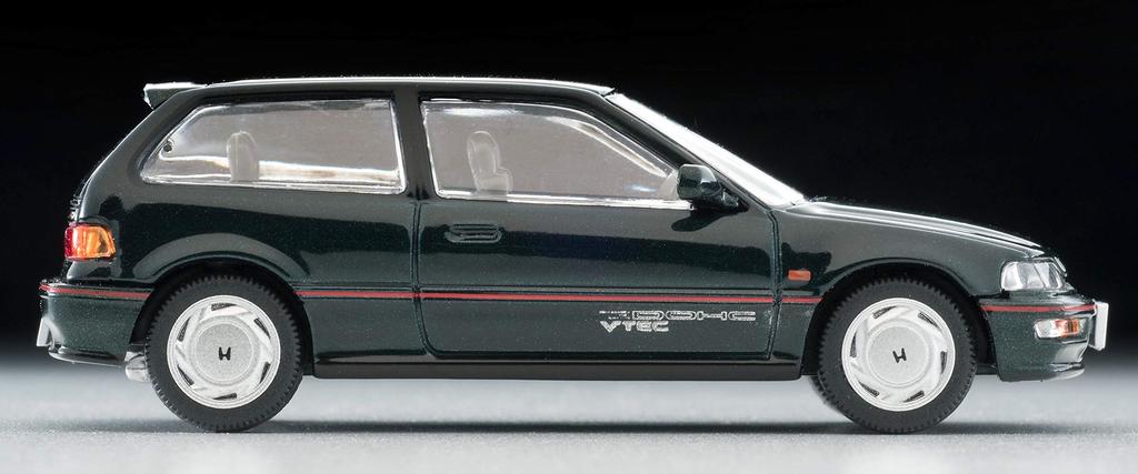Tomica Limited Vintage Neo Scale Honda Civic Green 1/64 LV-N182a SiR-II (Finished Model)