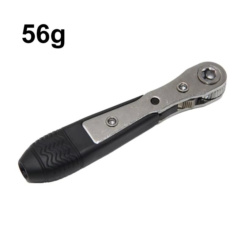 Double head 36 tooth black mini ratchet screwdriver forward reverse wrench cross shaped flat screw bits repair kit