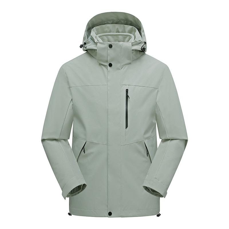 

Autumn and Winter Jacket Three-in-one Removable Thickened Cold-proof Mountaineering Suit Windproof and Rainproof 3XL