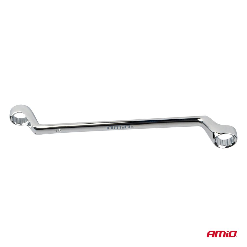 Set of 8 offset ring wrenches 6-22 Amio-04196