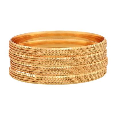 (Set Of 4) Gold Plated Traditional Ethinic Look Golden Colour