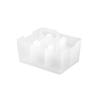 JEJ Astage Storage Box, Desk Tote, Mini Desk Organizer, Clear, Stackable, Made In Japan, 21.5cm Wide X 16.3cm Deep X 14.5cm High