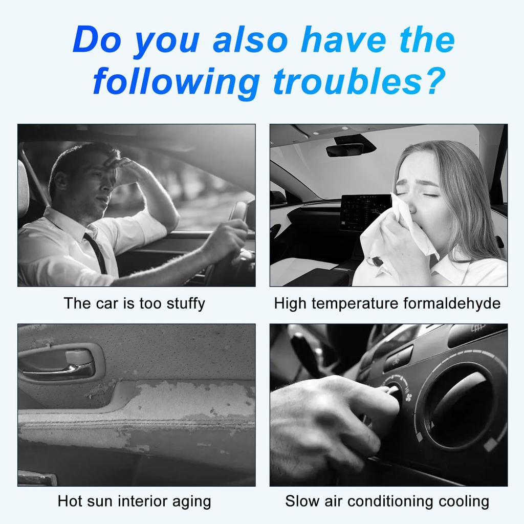 KUNGKIC Sunshade for Fiat 500 and Abarth Front Window Sun Light Heat UV Heat Easy Easy Interior Accessories 595, Sunshade, Protection, Blocking,