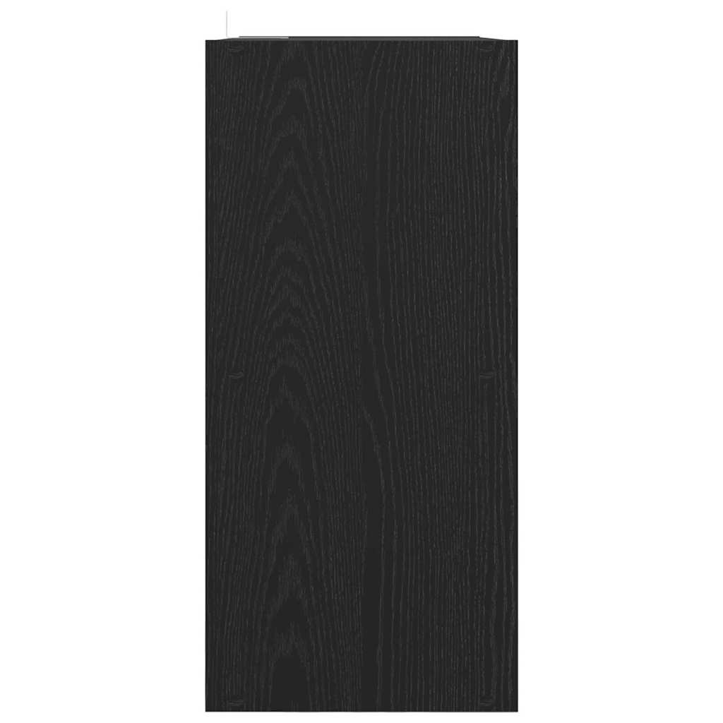 Bookshelf Black Oak Effect 68.5 x 32 x 68.5 cm