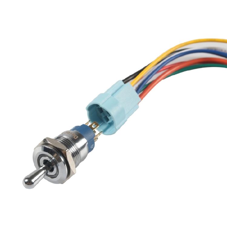 Lighted Toggle Switch 12V Waterproof LED Marine Toggle Switch 16mm 20A Metal Toggle Rockers Switch for Boats