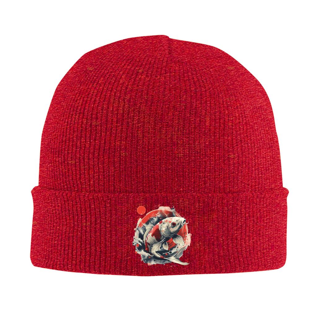 Koi Rising Winter Skullies Beanies Hat Warm Autumn Knitted Hats Bonnet Caps for Women Men