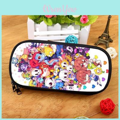 Undertale Pencil Case Large Capacity Nylon Organizer For Students And Artists
