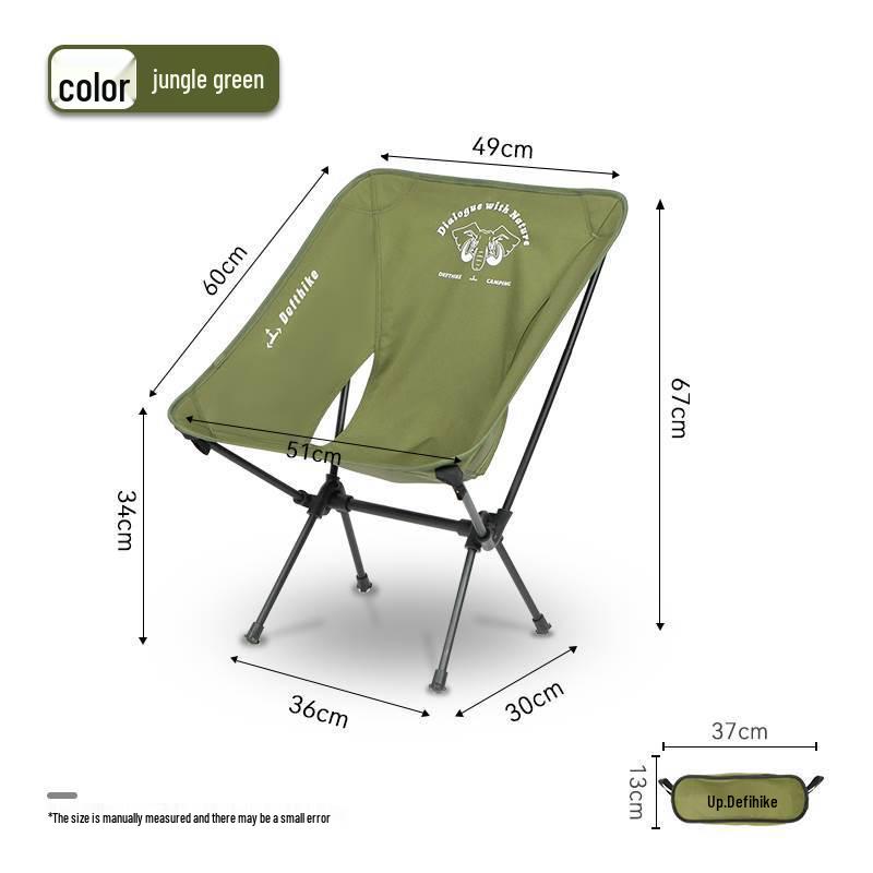 Camping Moon Lichtgewicht Draagbare Opvouwbare Aluminium Stoel voor Vissen & Strand