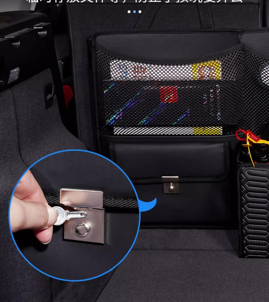 Car Trunk Organizer Hanging Storage Bag for SUV and Seat Back