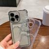 Wallet Card Holder Clear Soft Case For iPhone 11 13 12 14 15 16 Pro Max 17 Air X XSMax XR 16promax Transparent Card Slots Cover