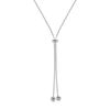 Simple Long Tassel Titanium Steel Sweater Chain Design Necklace